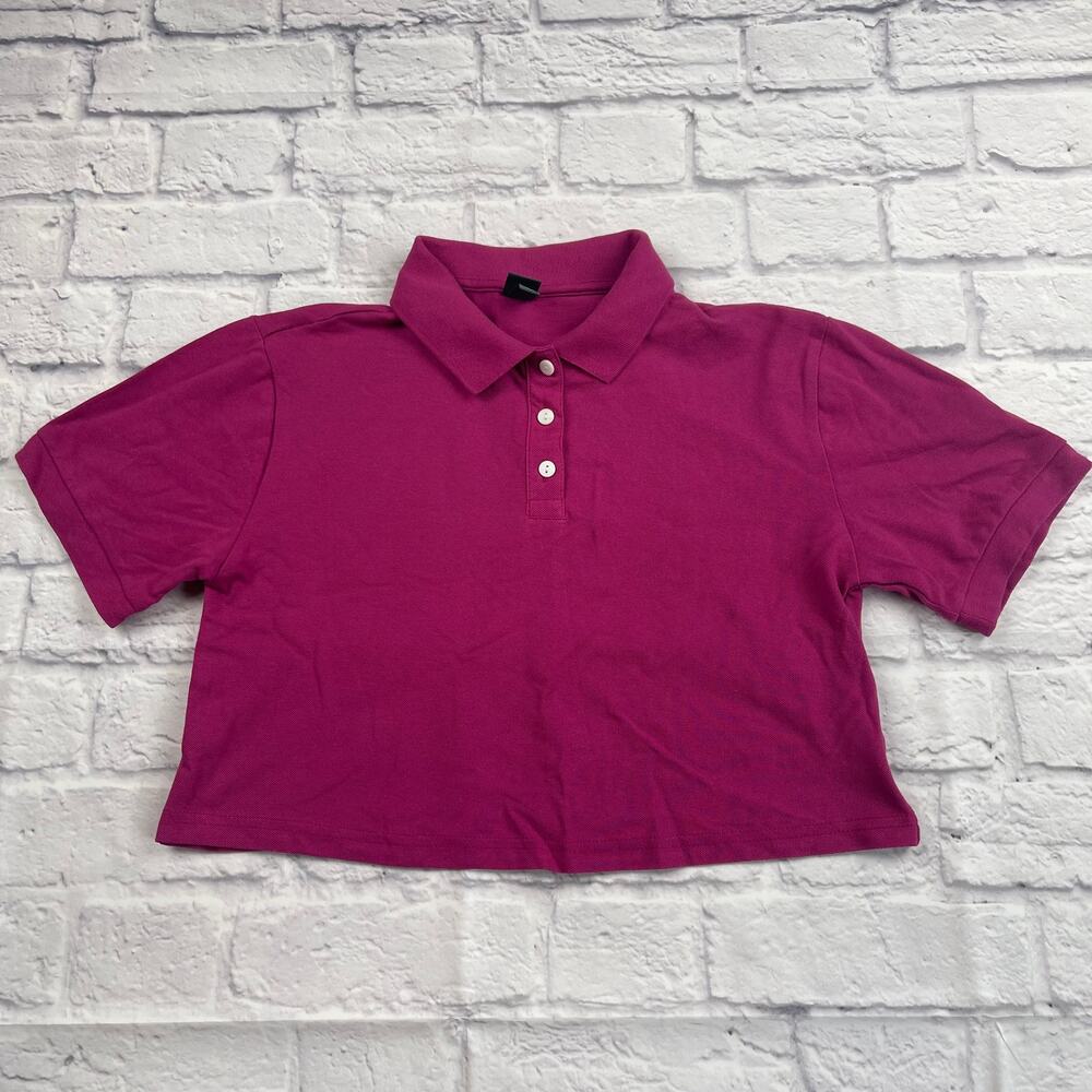 Wild Fable Fuchsia Crop Polo Shirt Size XS